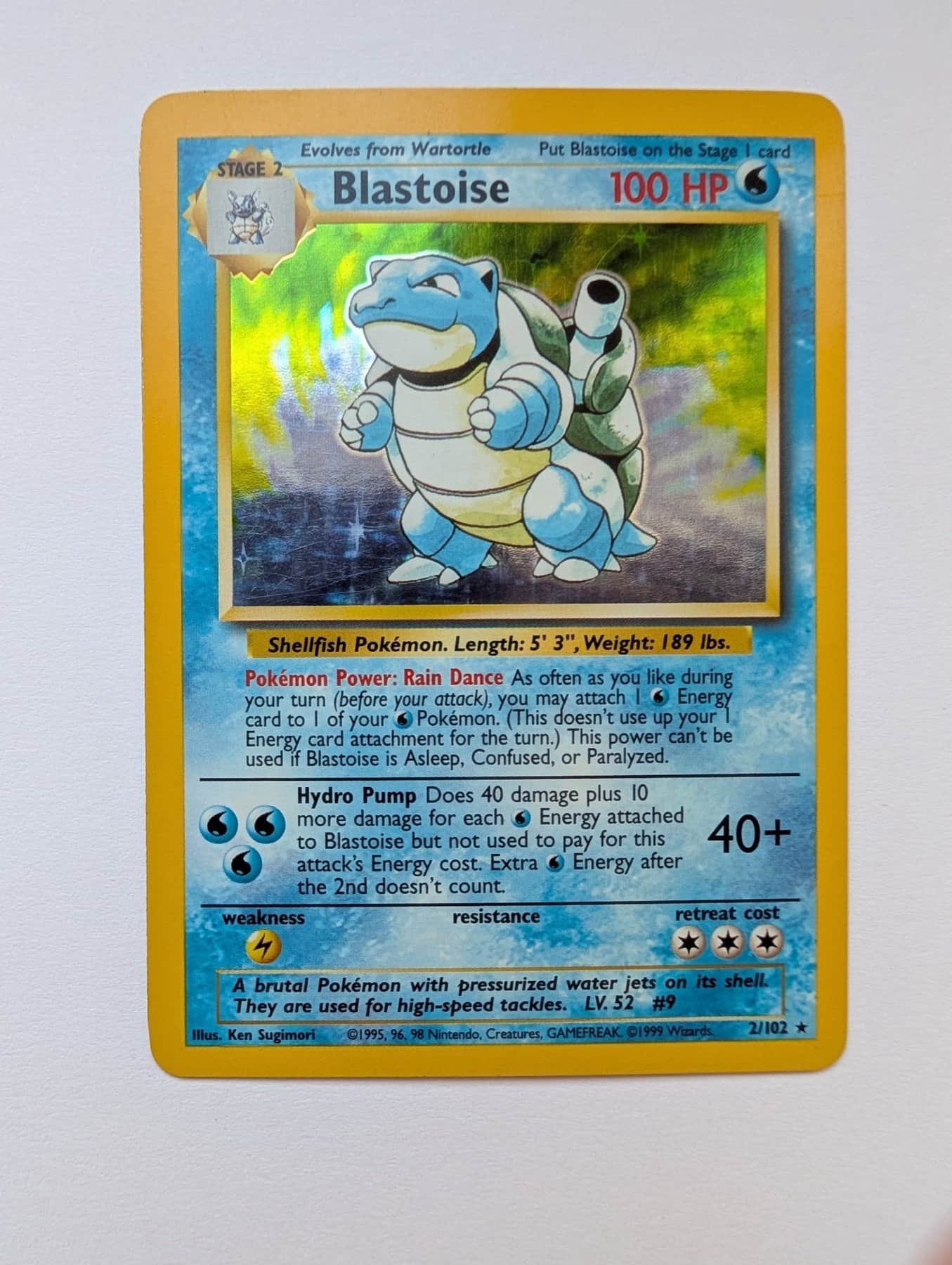 Blastoise - Base Set Unlimited Holo