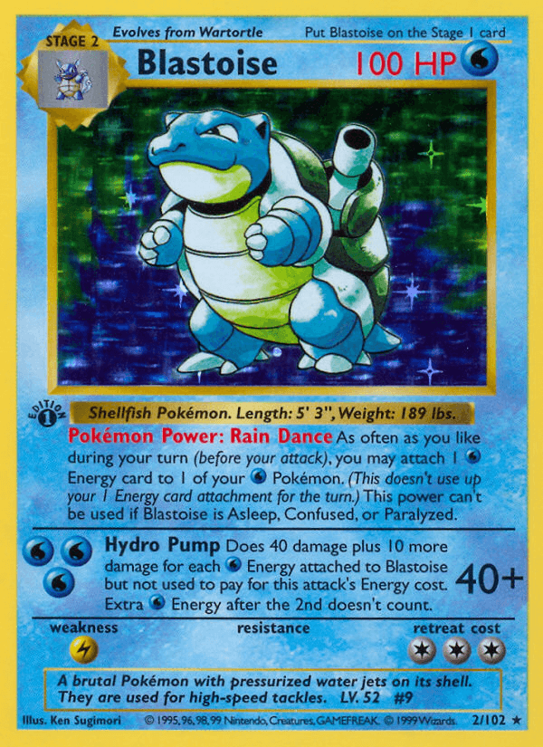 Blastoise - Base Set Unlimited Holo